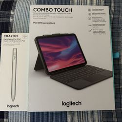 Logitech Keyboard And Case & Crayon For iPad