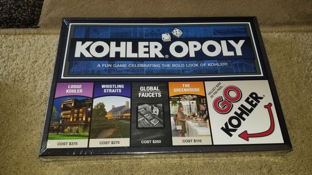 Kohler-Opoly Board Game (Brand New)