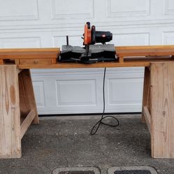 Sliding Miter Saw With Super Long Table And Stand