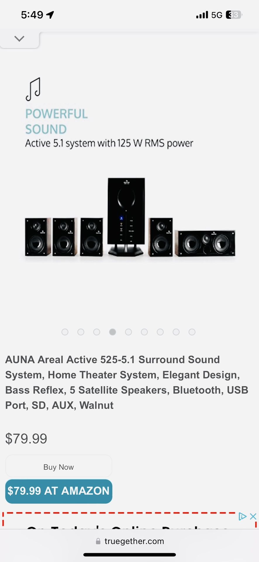 Auna areal cheap active 525