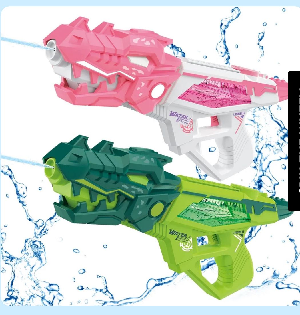 TALGIC 2 Pack Squirt Dinosaur Guns