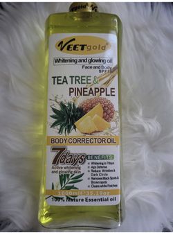 veet gold tea tree & pineapple body whitening glowing body corrector oil.spf15 Thumbnail