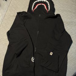 Bape Black Hoodie Medium 