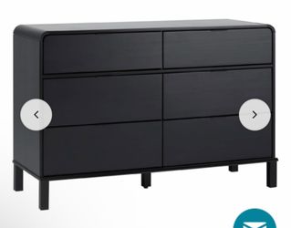 Black 6-Drawer Dresser
