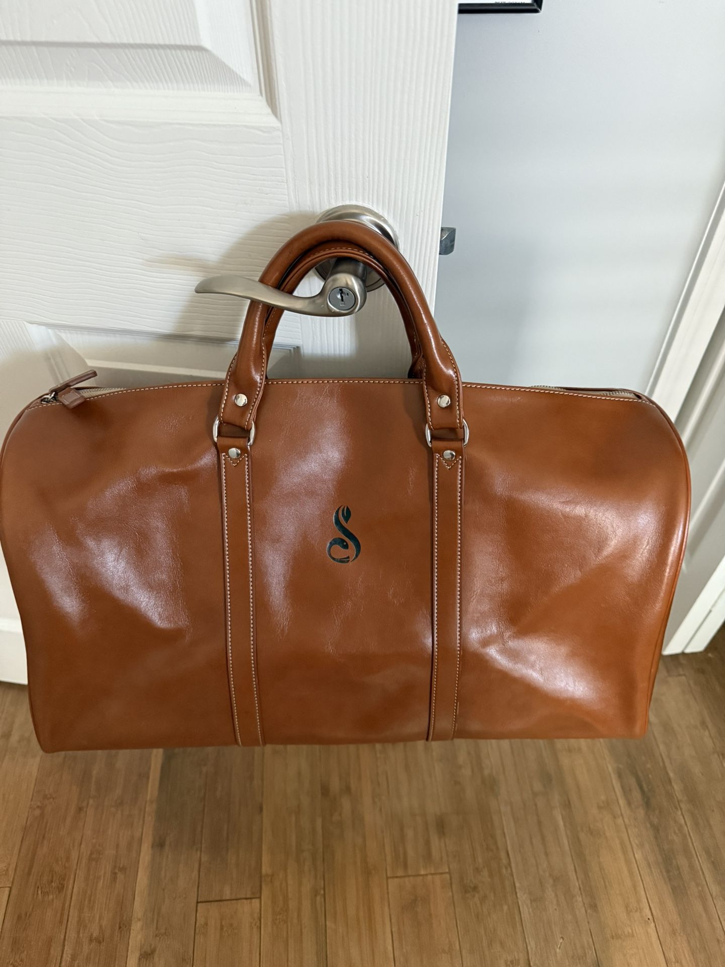 Streamsong Golf Resort Leather Weekender Duffle Bag