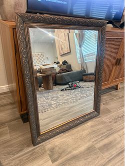Vintage gold ornate mirror