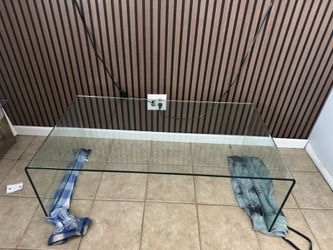 Glass coffee table