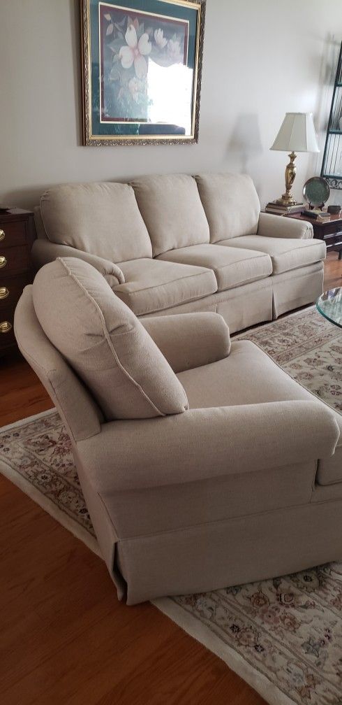 Clayton Marcus Sofa and Swivel Rocking Chair Excellent Condition