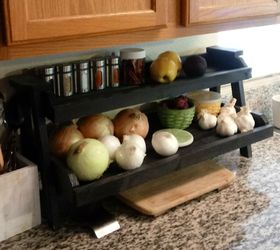 🌱2 Tier Solid Wood Shelf ::: 14"H X 30"W X 13"D ::: Black