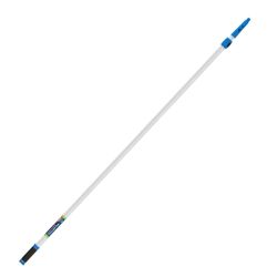 12 ft. Aluminum Telescoping Pole with Connect and Clean Locking Cone and Quick-Flip Clamps