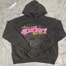 Pink Sp5der label hoodie
