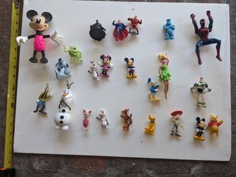 Various Toy Figures, Disney And DC