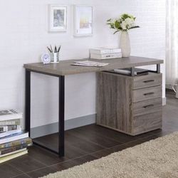 Brand New Gray Oak Desk