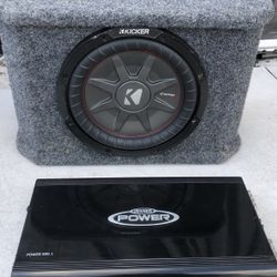 10 Inch Kicker With Jesen Power Car Audio Amplifier 