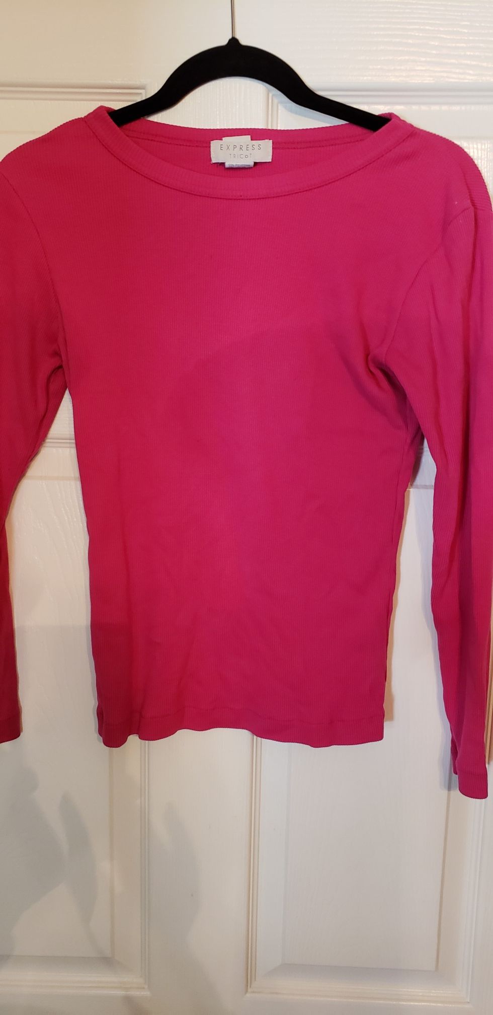 Shirt, ribbed Express size small hot pink