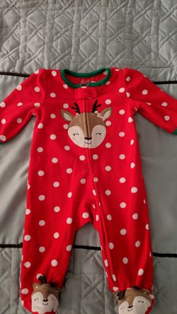 Baby girl fleece onesie
