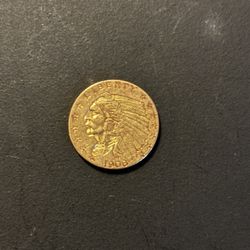 1908 Indian Head Gold Quarter Eagle