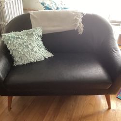 Leatherette Love Seat