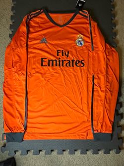 Real Madrid orange long sleeve jersey