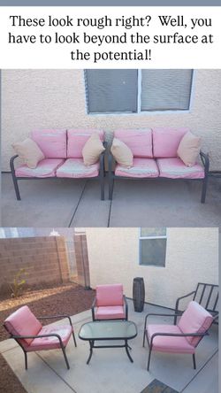 Patio furniture frame set