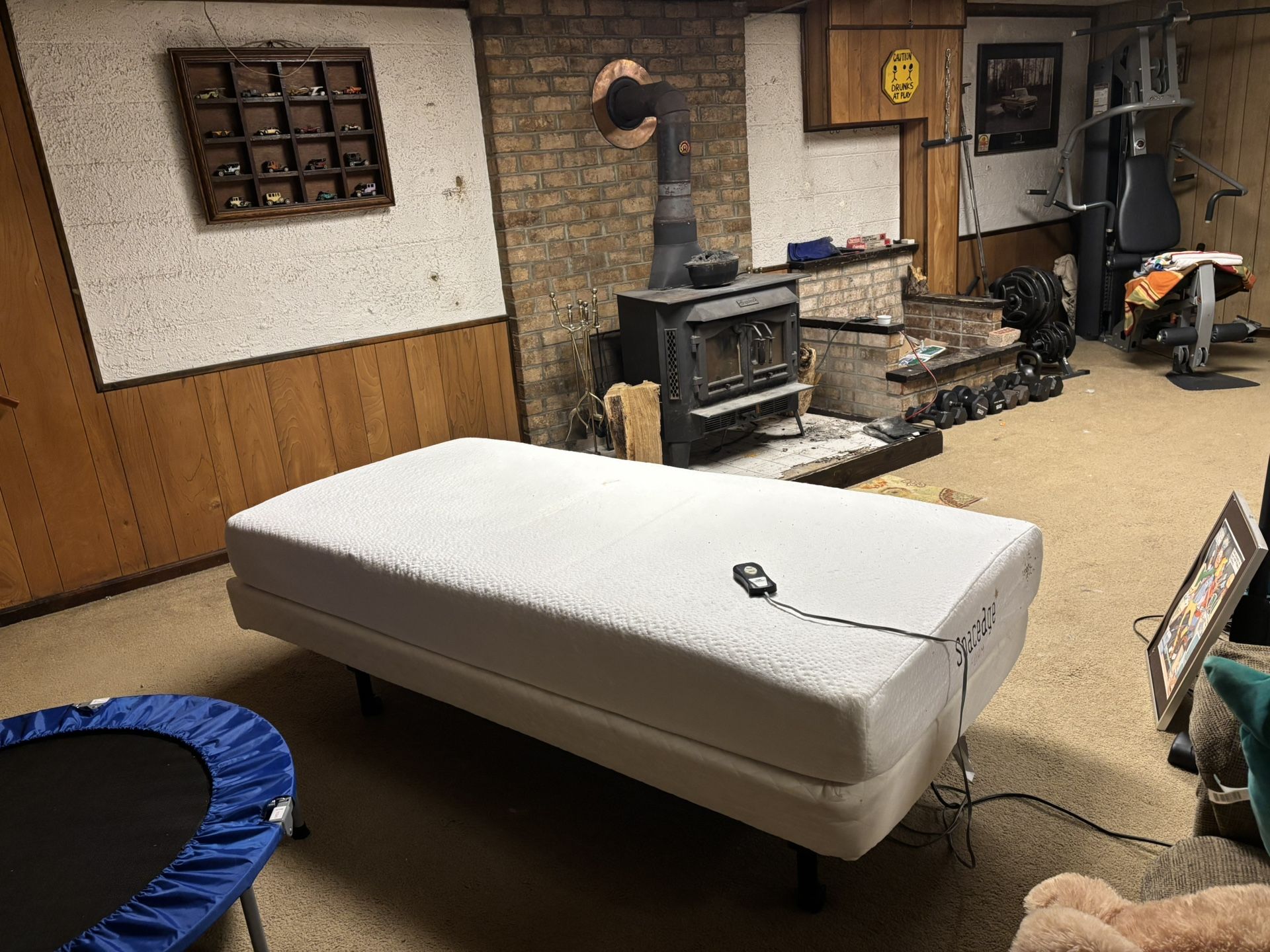 Adjustable Twin Bed With Mattress