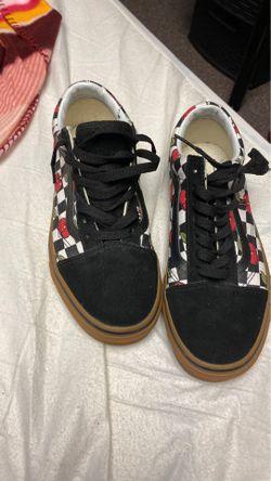 Cherry checkered vans
