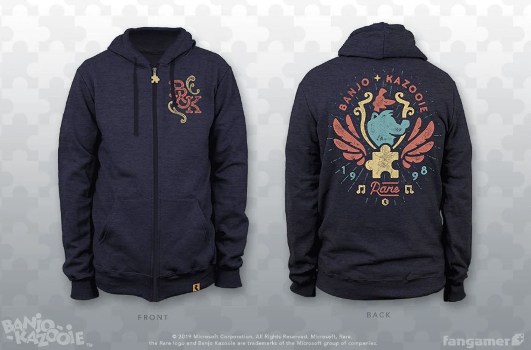 Banjo-Kazooie Jiggy Quest Hoodie by Jon Kay Size L (FanGamer)
