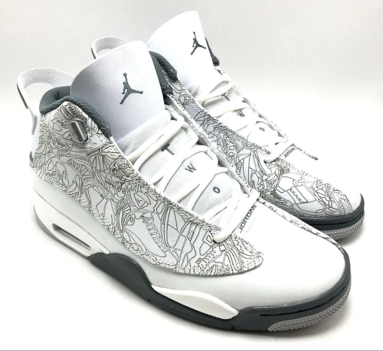 Air Jordan Dub Zero White/Metallic Silver/Cool Grey New without box Men's size 10 311046-107