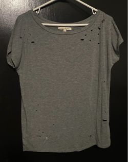 Express Distressed Gray T-Shirt