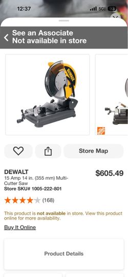 Dewalt 14” (355 mm multi-cutter