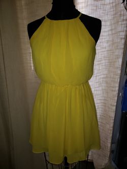 Yellow dress & tube top dress