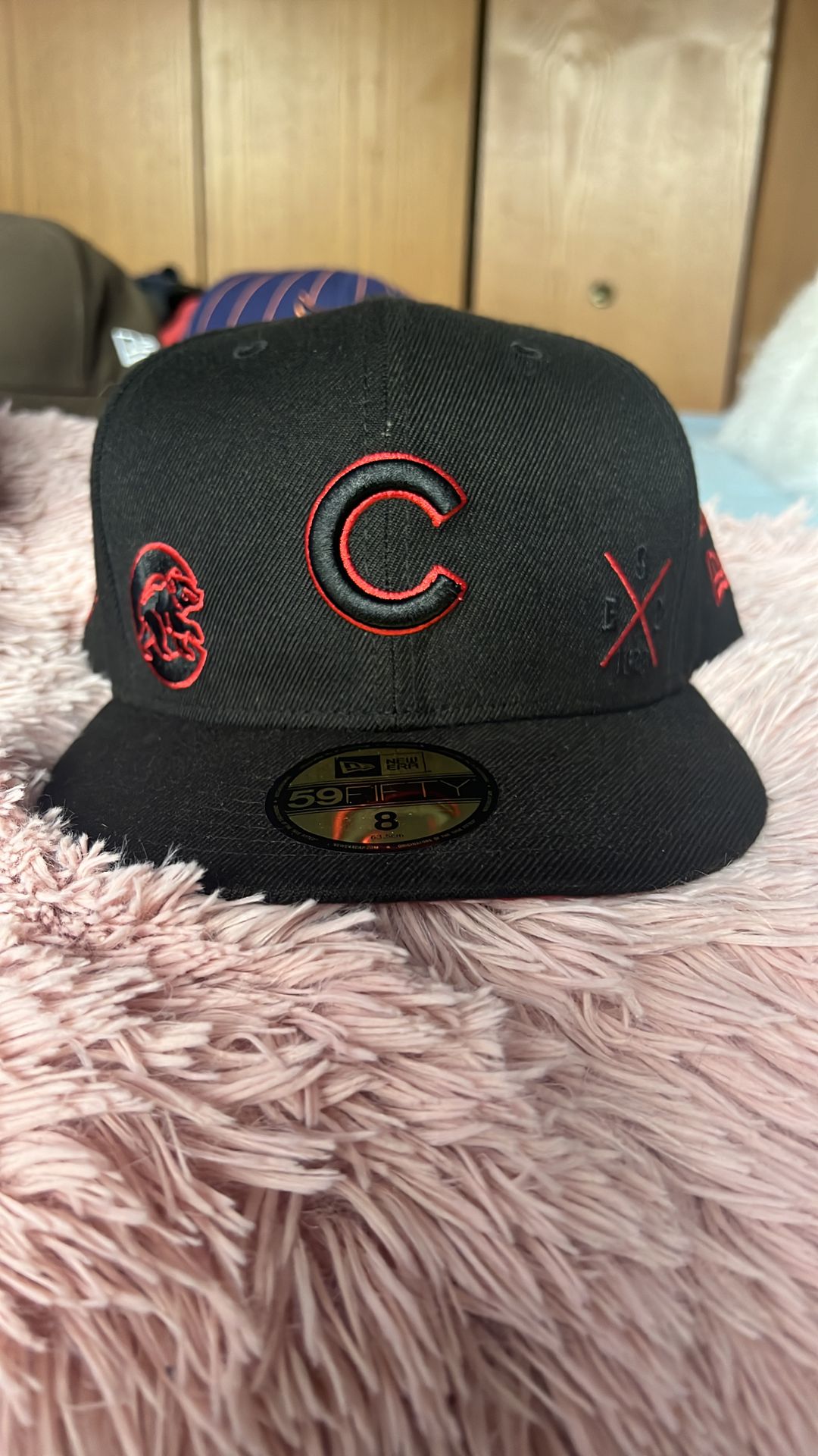 Cubs fitted hat size 8