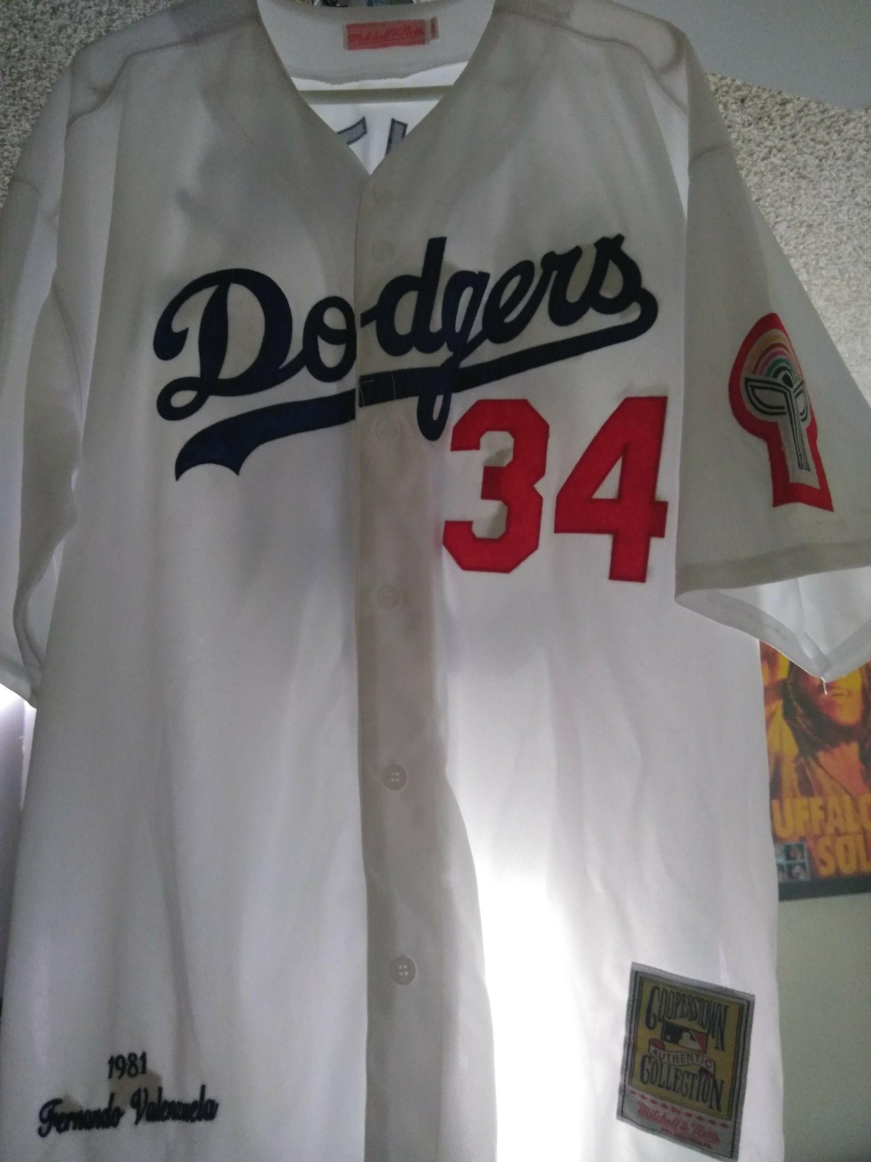 Mitchell &ness Authentic Jersey Los Angeles Dodgers 1981 Fernando  Valenzuela