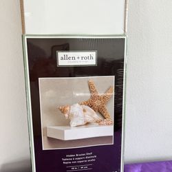 Allen + Roth Hidden Bracket Floating Shelf- White- NEW