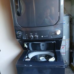 Electric Washer Dryer Unit Works Good !!!Grey GE.