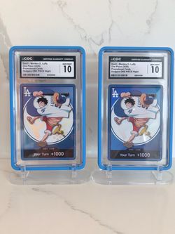 Dodgers Luffy Card DON!! Promo - 2026 Los Angeles Dodgers X One Piece Night - CGC 10 Gem Mint