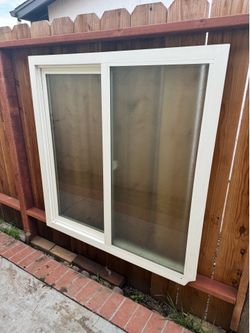 LH White Vinyl Sliding Window