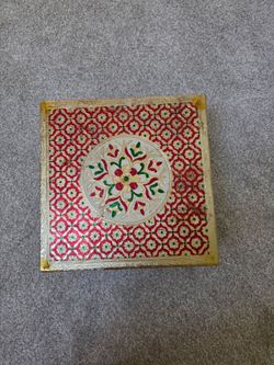 Pooja stool  - Decorative Meenakari stool