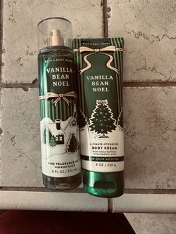 Bath And Body Lotion & Mist Vanilla Bean Noel New