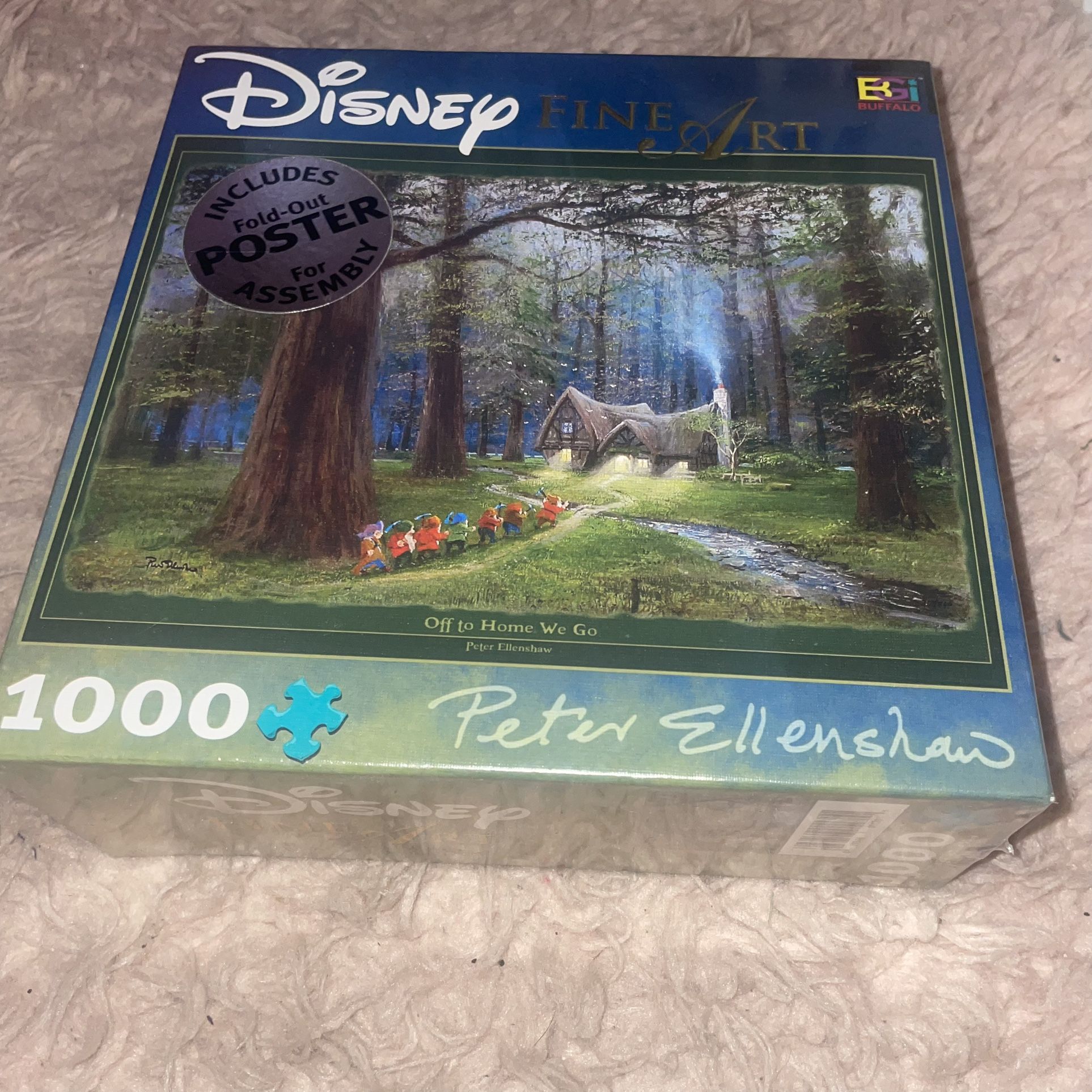 Disney Fine Art Peter Ellenshaw 1000 pc Puzzle - Off to Home We Go