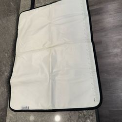 Portable Extra Large Waterproof Diaper Changing Pad (Black 3D Cube Design) Mat Fits Baby + Toddler