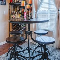 Adjustable Hight Table And Chairs 