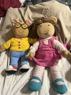 Vintage Talking Arthur And DW Toys  