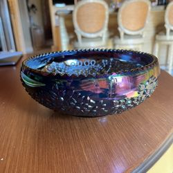 Fenton purple / black Carnival Glass  - Daisy 🌼 Pattern