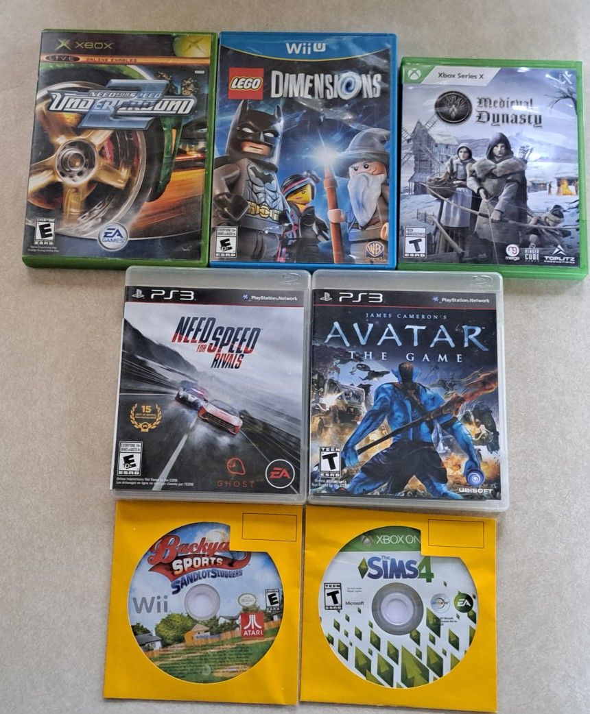 Video Game Lot (Xbox Series X, Xbox One, Original Xbox, Wii, Wii U & PS3)