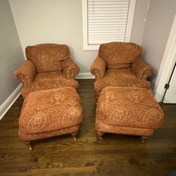 Free Accent Chairs With Ottomans