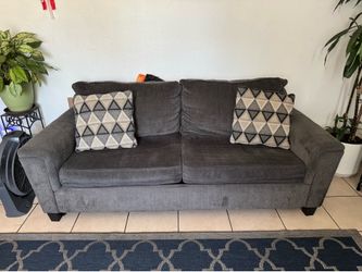 Charcoal gray couch