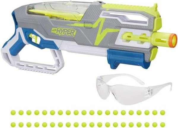 Nerf Hyper Siege-50 Pump-Action Blaster and 40 Nerf Hyper Rounds