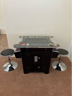 Cocktail Arcade Machine 412 - Black Retro