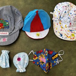 Boy Toddler Hats-3; Infant mittens & Kid’s Hat (See Description for prices, etc.)